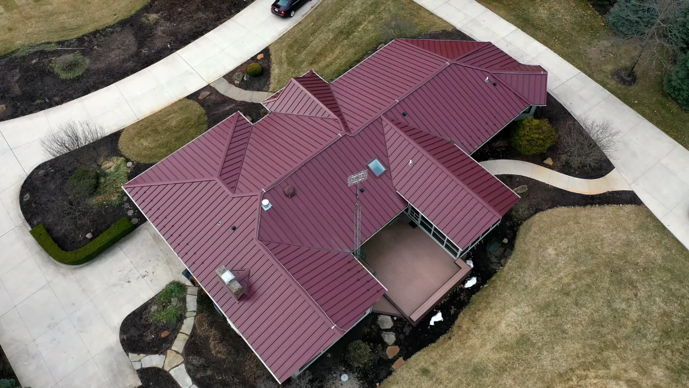 Commercial roof inspection documented in Windfall